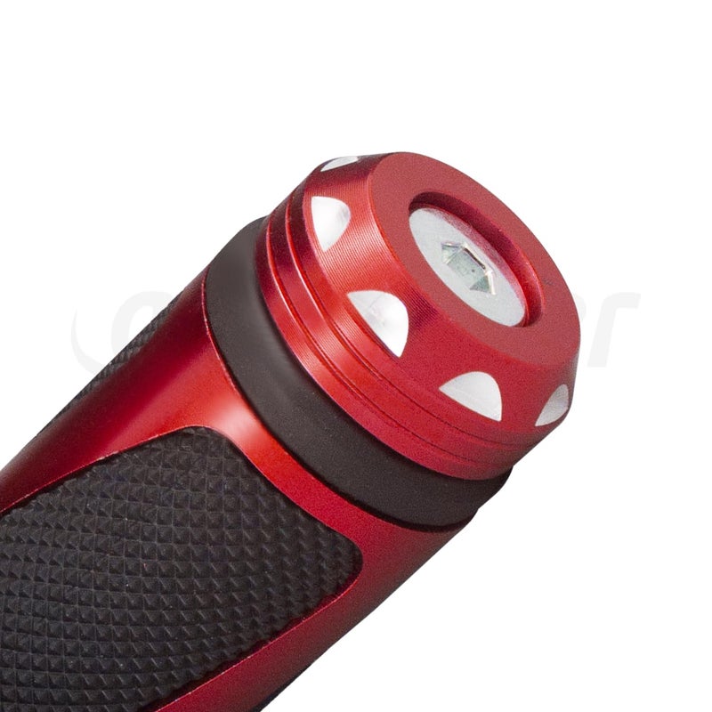 amavoler Universal Motorcycle Handlebar Grips Fits for Motorcycles with 7/8"" Left Grip and 1"" Right (Red) - Image 5